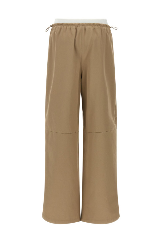 Double layer waist trousers Beige