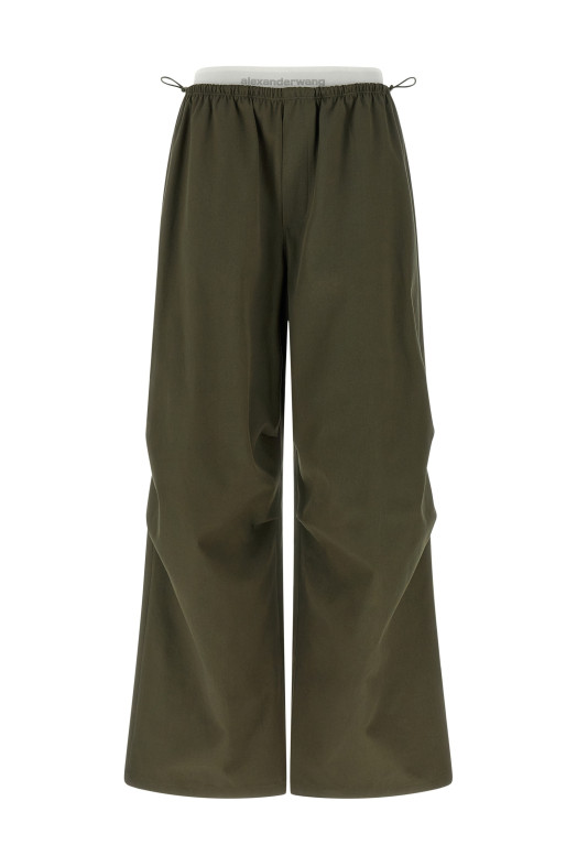 Double layer waist trousers Green