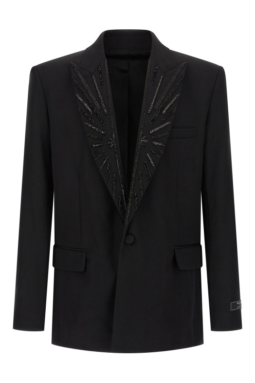 Блейзер Crystal Black BALMAIN GH1SE492PD31EAP