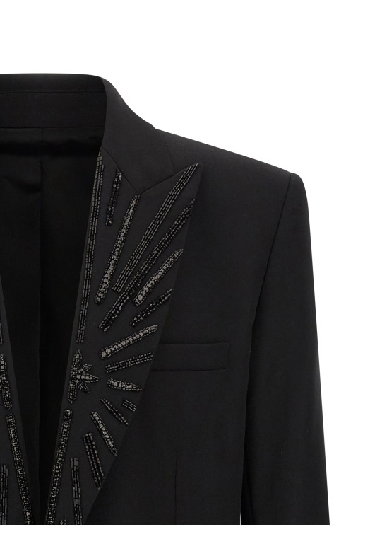 Блейзер Crystal Black BALMAIN GH1SE492PD31EAP