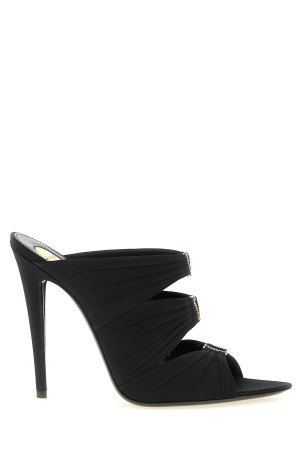 SAINT LAURENT 'Emilie' мюлі Чорні 859545AAF4G1097