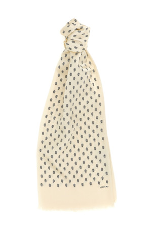 Paisley print scarf Beige