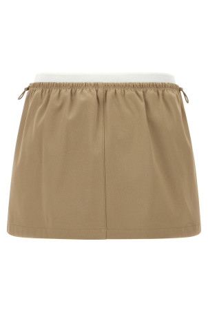 Двошарова спідниця до талії Бежева ALEXANDER WANG 1WC1265382240B