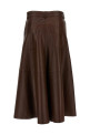 'Mid Serenity Leather' skirt Brown