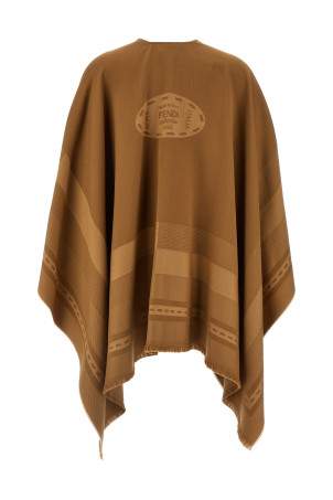Жаккардове пончо Brown FENDI FXX775AUM2F0QB8