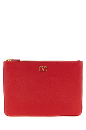 Valentino Garavani Vlogo Signature clutch bag Red
