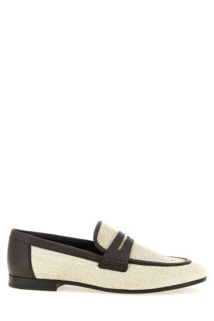 Мокасини з рафії Бежеві BRUNELLO CUCINELLI MZQ9C3210C112