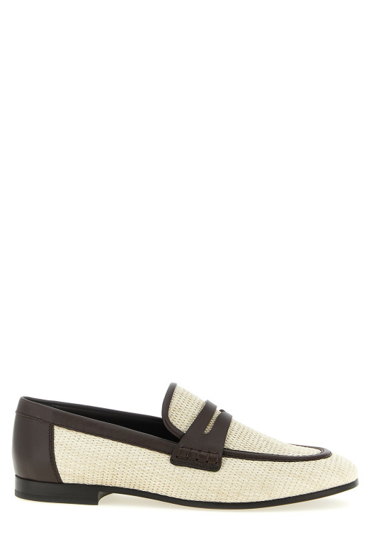 Мокасини з рафії Бежеві BRUNELLO CUCINELLI MZQ9C3210C112