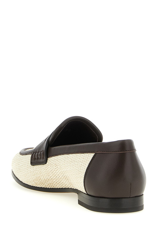 Мокасини з рафії Бежеві BRUNELLO CUCINELLI MZQ9C3210C112