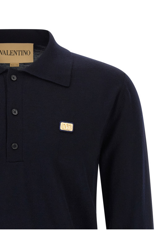 Поло Valentino Garavani VLogo Signature Blue V3KP04DBCJ598