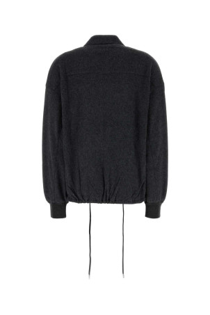 Темно-сіра вовняна кофта PRADA (138642SOOO1ZCF)