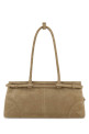 Beige suede shoulder bag PRADA (1BA426VMOO2C4S)