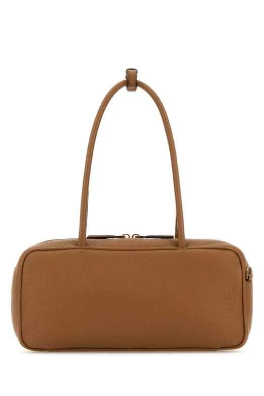 Карамельна шкіряна сумка через плече PRADA (1BB126VONO2DKV)
