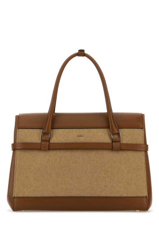 Двоколірна шкіряна та тканинна сумочка Margau MAX MARA (2524516262600)