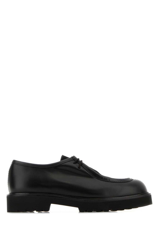 Black leather Track lace-up shoes MAX MARA (2524526072600)