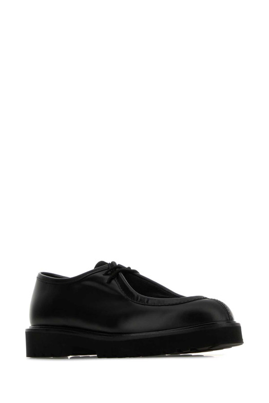 Black leather Track lace-up shoes MAX MARA (2524526072600)