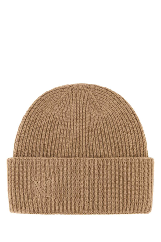 Camel cashmere beanie hat Blue MAX MARA (2524576022600)