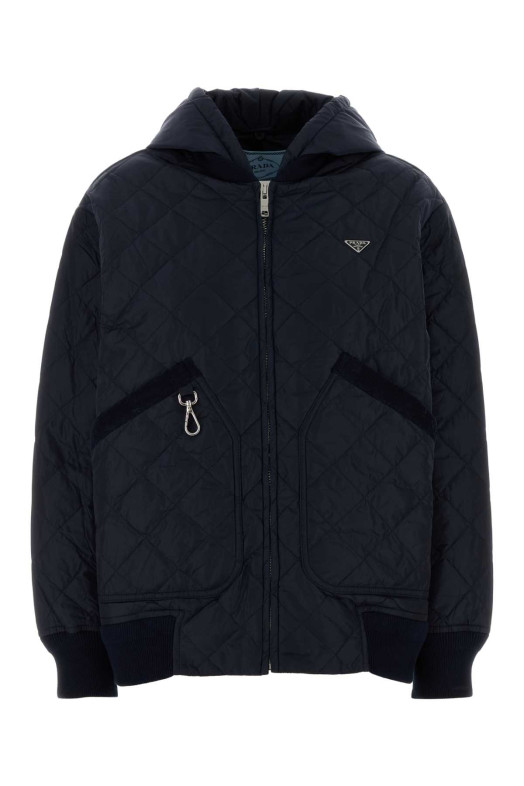 Navy blue nylon jacket PRADA (292330SOOO1WQ9)