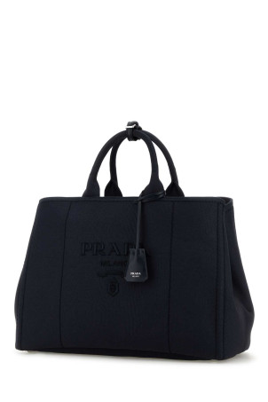 Navy blue canvas shopping bag PRADA (2VG1312CYA)