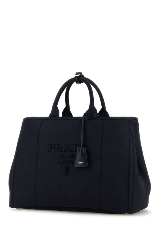 Navy blue canvas shopping bag PRADA (2VG1312CYA)