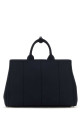 Navy blue canvas shopping bag PRADA (2VG1312CYA)