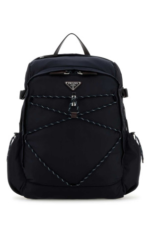 Navy blue canvas backpack Blue PRADA (2VZ1222DMG)