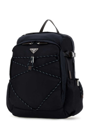 Navy blue canvas backpack Blue PRADA (2VZ1222DMG)