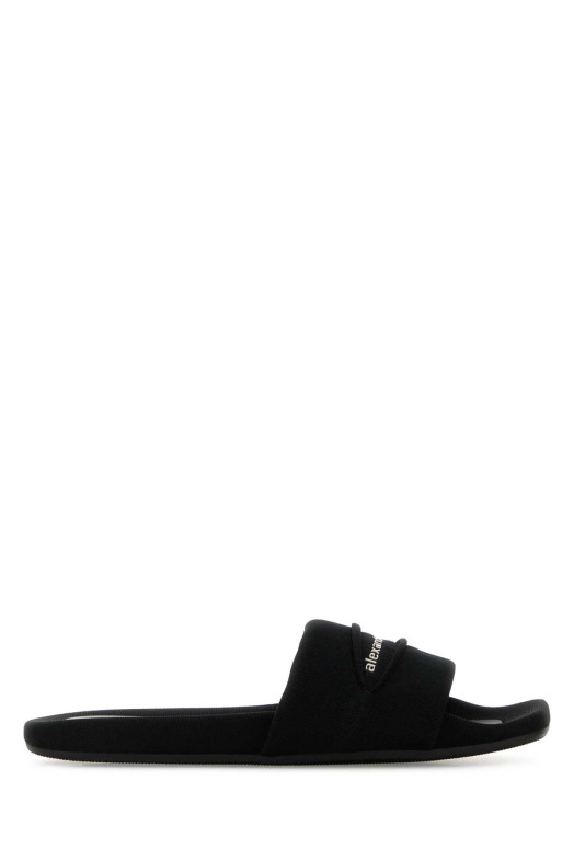 Black fabric slippers ALEXANDER WANG (30126S006)