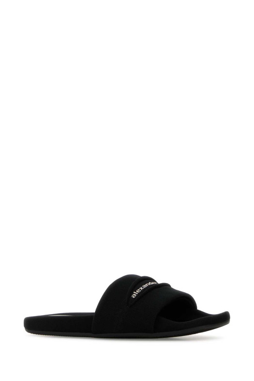 Black fabric slippers ALEXANDER WANG (30126S006)