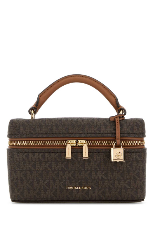 Сумка Jana из печатного полотна, коричневая MICHAEL BY MICHAEL KORS (32F5GQ1C0B)