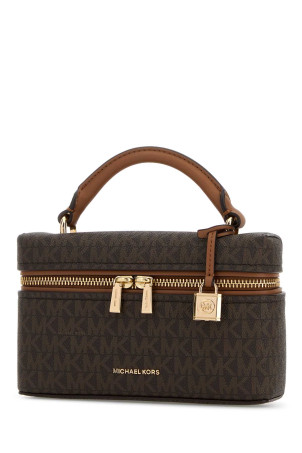 Сумка Jana из печатного полотна, коричневая MICHAEL BY MICHAEL KORS (32F5GQ1C0B)