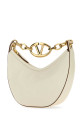 Кожаная мини-сумка Hobo VLogo Moon цвета слоновой кости, белая VALENTINO GARAVANI (4W0B0Q43PHV)
