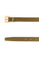 Khaki leather belt SAINT LAURENT (554465BOO0W)
