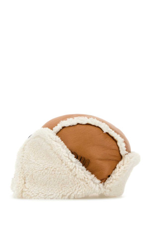 Camel shearling hat MIU MIU (5HC3982CTT)