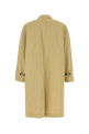 Бежевое хлопковое пальто BURBERRY (8117516)