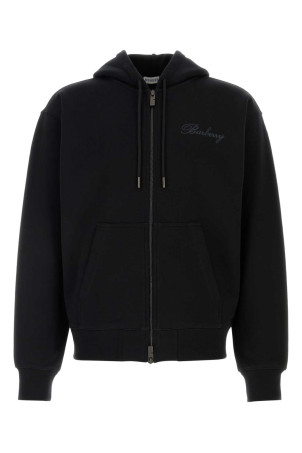 Black stretch cotton sweatshirt Black BURBERRY (8119184)