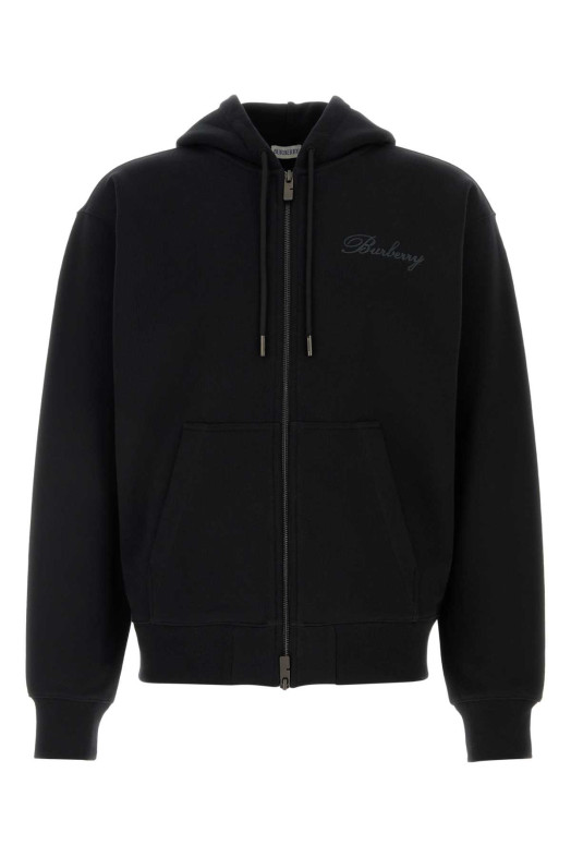 Black stretch cotton sweatshirt Black BURBERRY (8119184)