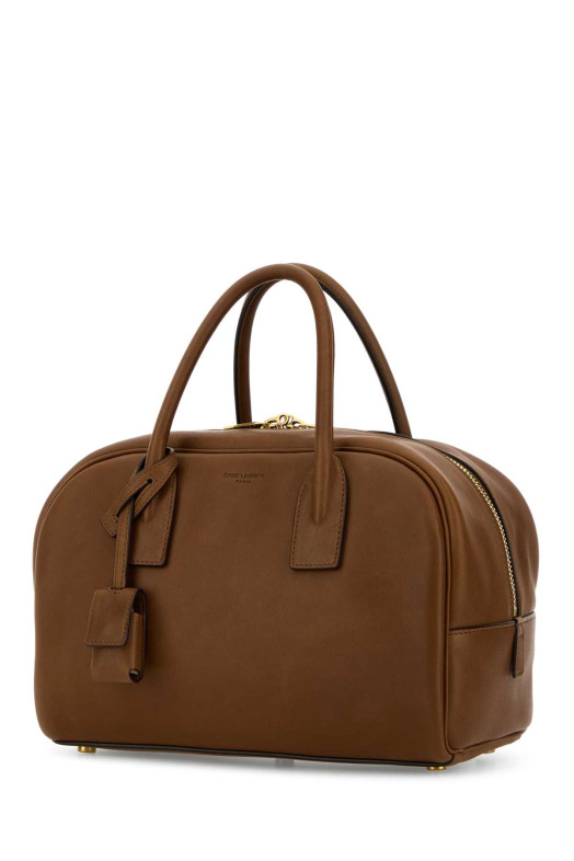 Кожаная сумка цвета карамель SAINT LAURENT (8516940AAEOP)