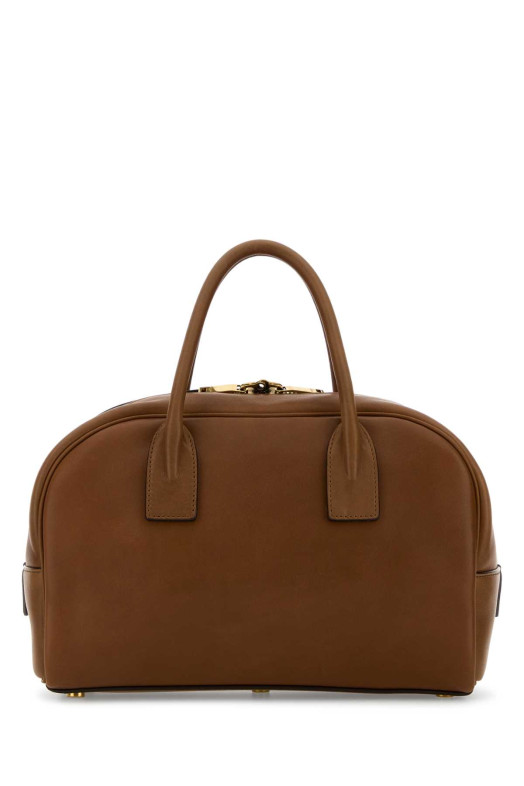 Кожаная сумка цвета карамель SAINT LAURENT (8516940AAEOP)