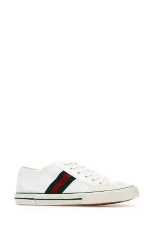 Білі кросівки Gucci Tennis 1977 з тканини GUCCI (854436FAFS4)