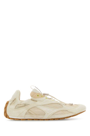 Ivory fabric and suede Orbit Flash sneakers Gray BOTTEGA VENETA (855200V65D1)