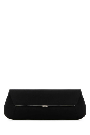 Black satin Ami clutch AMINA MUADDI (AMICLUTCH)