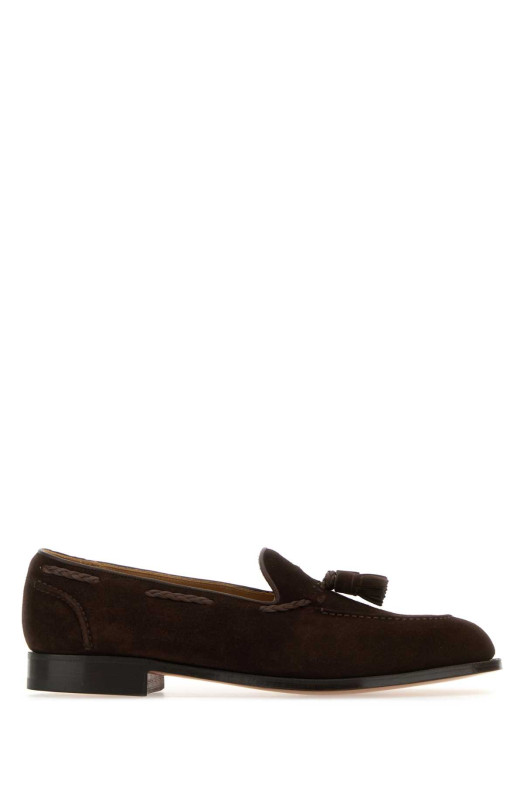 Chocolate suede Belgravia loafers EDWARD GREEN (BELGRAVIA)