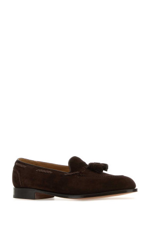 Chocolate suede Belgravia loafers EDWARD GREEN (BELGRAVIA)