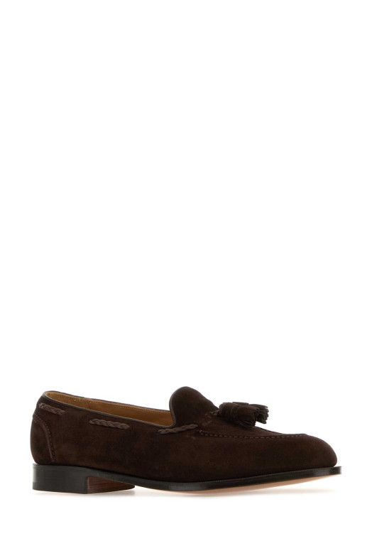 Chocolate suede Belgravia loafers EDWARD GREEN (BELGRAVIA)
