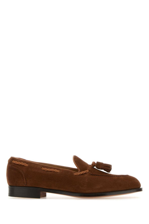 Brown suede Belgravia loafers EDWARD GREEN (BELGRAVIA)