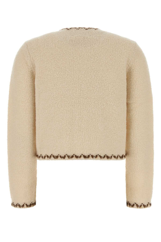 Кардиган Rochelle из смеси шерсти цвета слоновой кости ISABEL MARANT ETOILE (CA0154FAD1L06E)