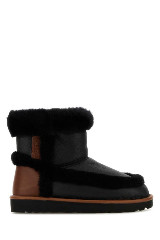 Black shearling Dolcie ankle boots CHLOE (CH26S15TVP)