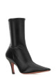 Black nappa leather Jamie ankle boots AMINA MUADDI (JAMIESTRETCHBOOTIE80)