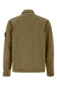 Оливково-зеленая хлопковая рубашка STONE ISLAND (L1S151200008S00WN)